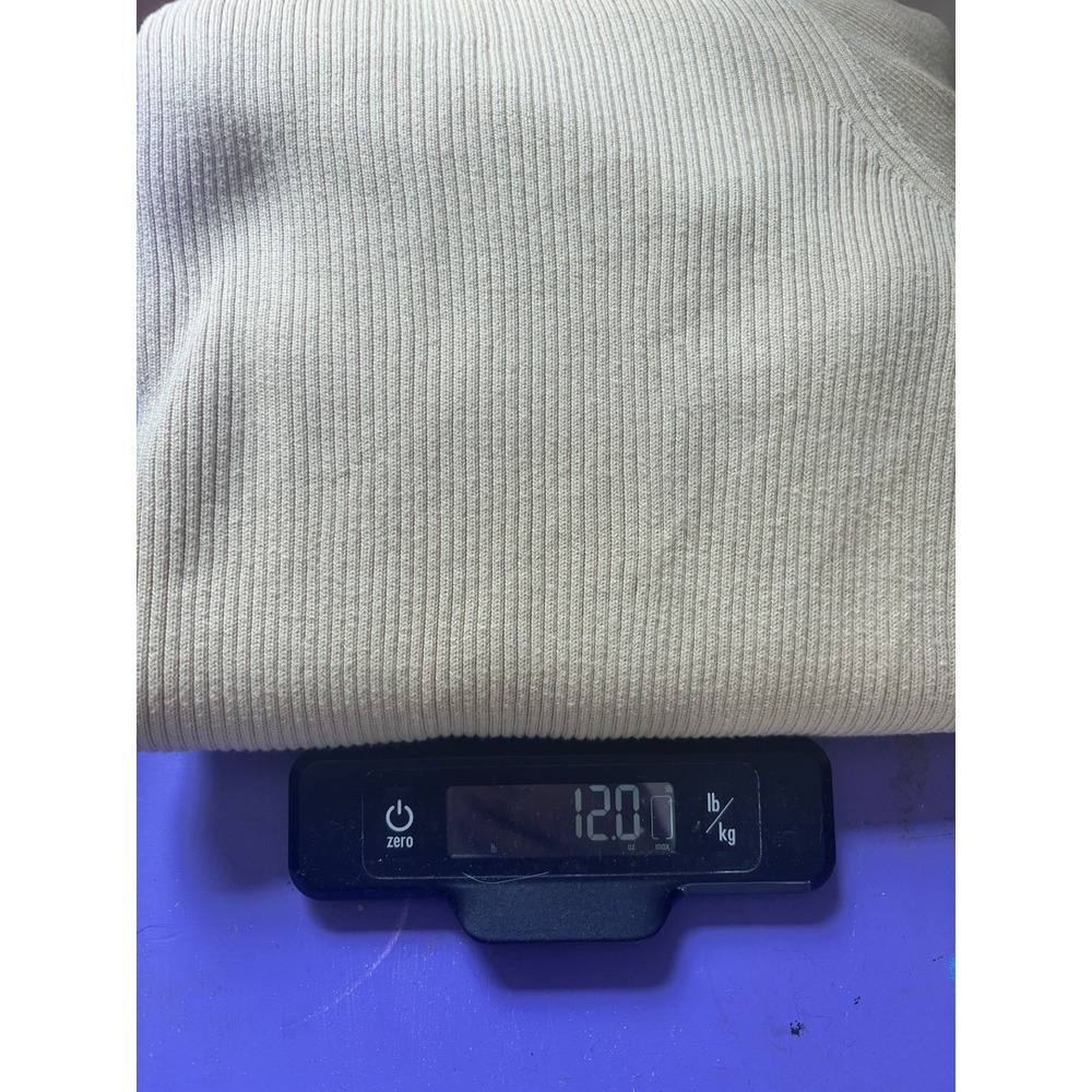 VTG 90s Lauren Ralph Lauren Womens Ribbed Boatneck Sweater 2XL Neutral Cotton - Picture 10 of 12
